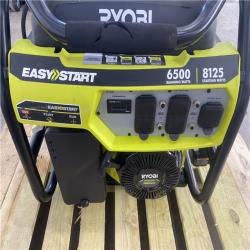 Houston Location - AS-IS Ryobi Easy Start 6,500 Running Watts 8,125 Starting Watts Generator