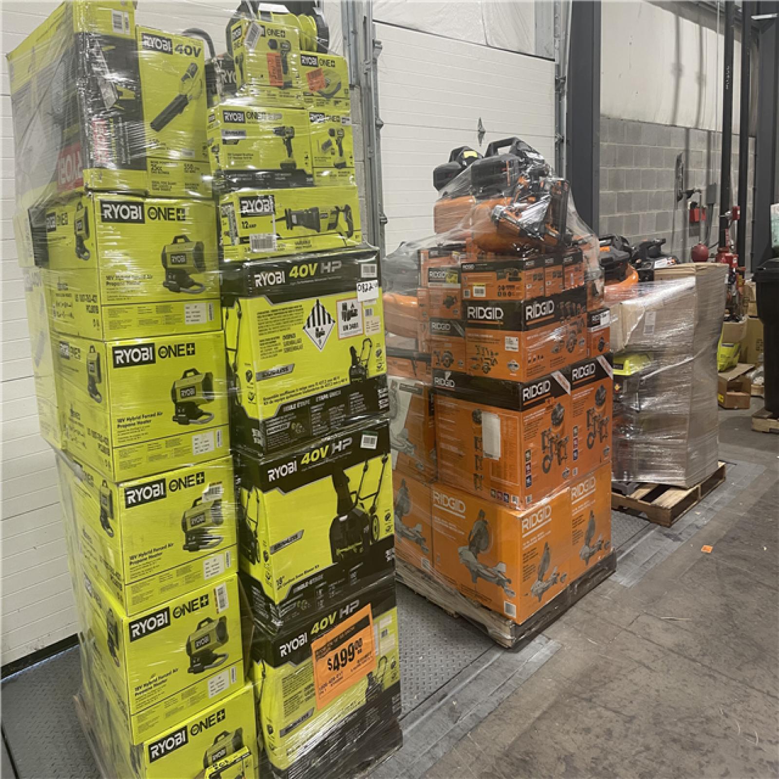 Pittston Location As-Is Power Tools Partial Truckload (8 Pallets) 0822-B