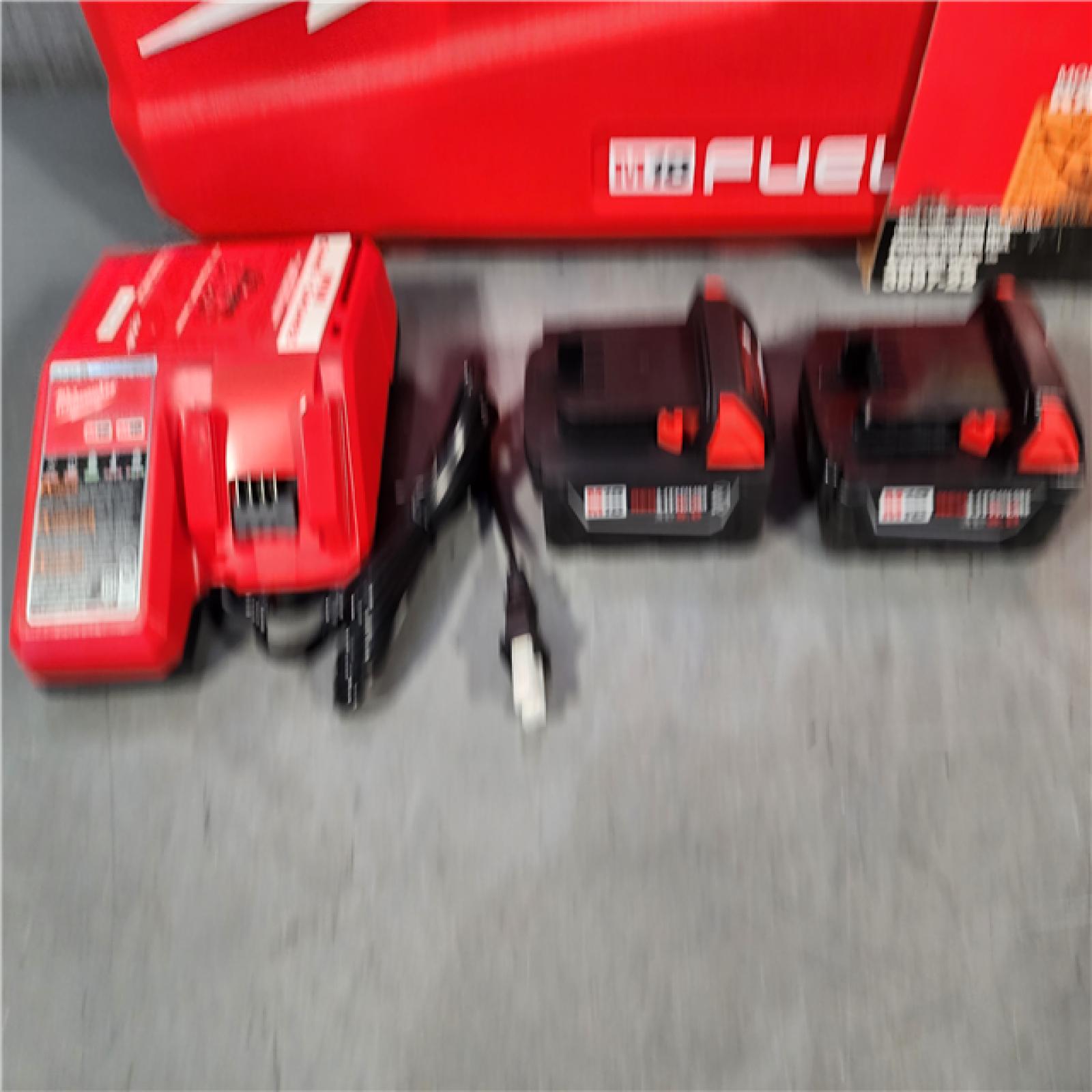 HOUSTON LOCATION - AS-IS (APPEARS LIKE NEW) Milwaukee M18 FUEL 18V Lithium-Ion Brushless Cordless Hammer Drill and Impact Driver Combo Kit (2-Tool) with 2 Batteries