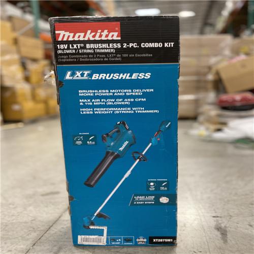 NEW! - Makita LXT 18V 4.0 Ah Lithium-Ion (Leaf Blower/String Trimmer) Brushless Cordless Combo Kit (2-Piece)