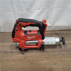 AS-IS Milwaukee Tool 10,000 PSI 14 Oz Battery-Operated Grease Gun - 48 Flexible Hose, 31 Strokes/oz | Part #2646-20