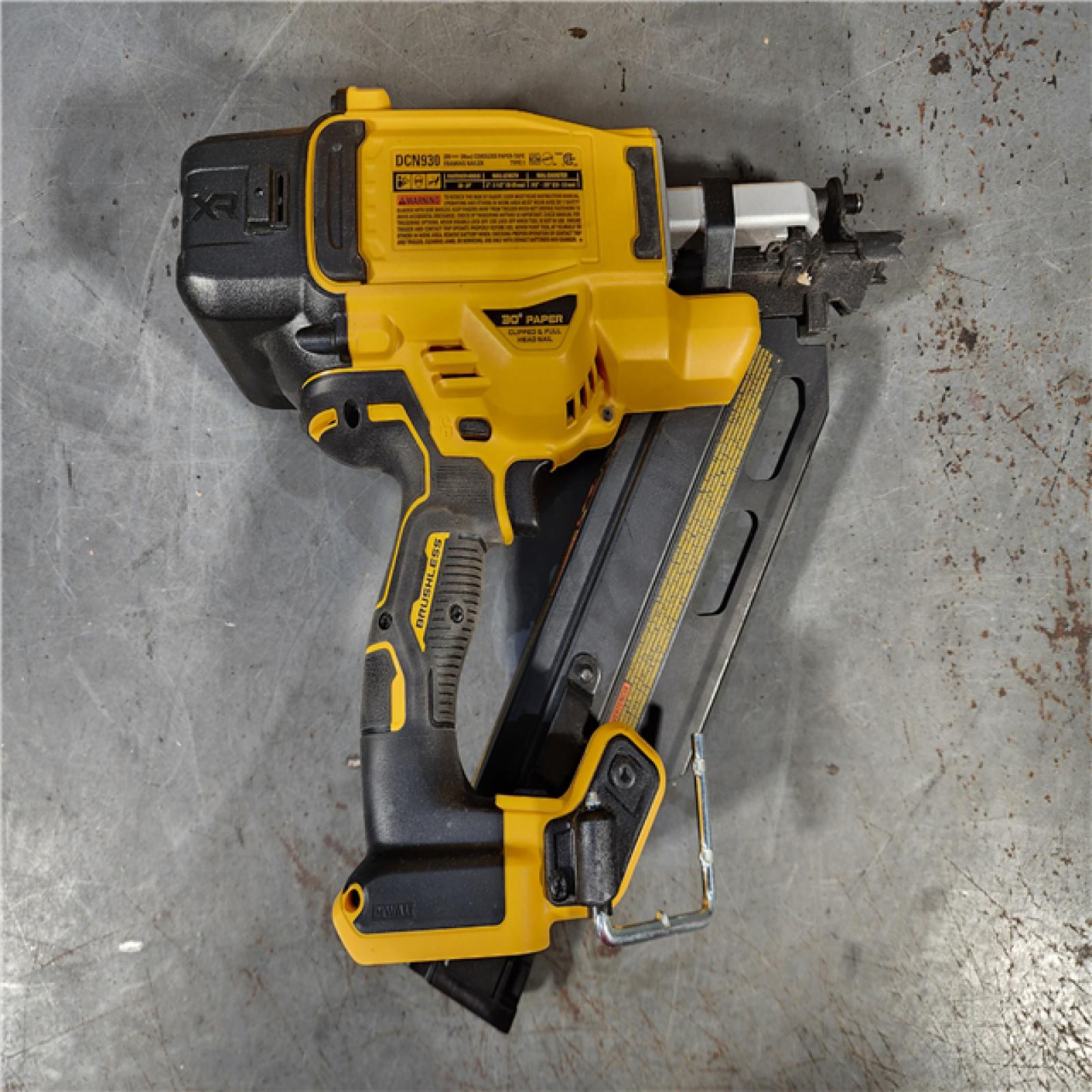 HOUSTON LOCATION - AS-IS DEWALT 20-Volt 30Â° Cordless Framing Nailer (Tool-Only)