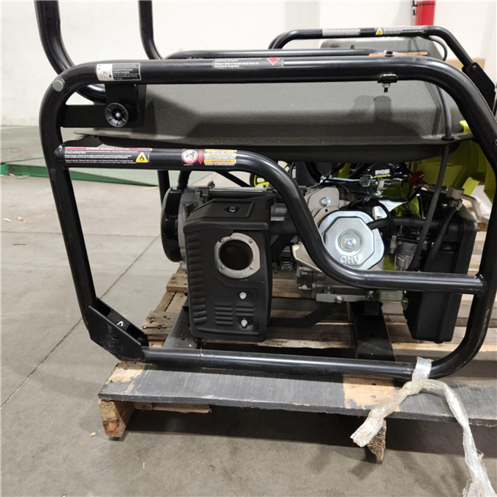 Dallas Location - As-Is RYOBI 6,500-Watt Gasoline Powered Portable Generator