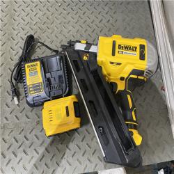 Houston location AS-IS DEWALT  20V Li-Ion Cordless Brushless 2-Speed 30Â° Paper Collated Framing Nailer Kit DCN692M1