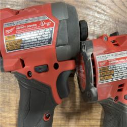 AS-IS MILWAUKEE M18 FUEL 18V Lithium-Ion Brushless Cordless Hammer Drill and Impact Driver Combo Kit (2-Tool)