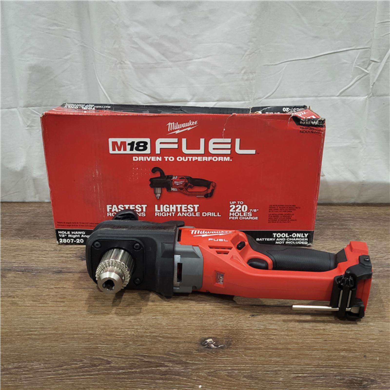 AS-IS Milwaukee M18 18V Fuel 1/2  Right Angle Drill Super Hawg Cordless Lithium-Ion 2809-20