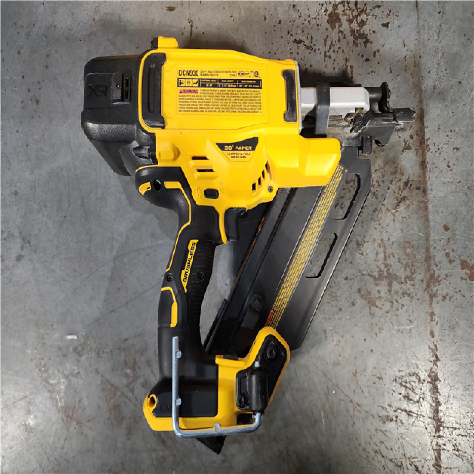 HOUSTON LOCATION - AS-IS DEWALT 20-Volt 30Â° Cordless Framing Nailer (Tool-Only)