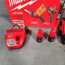 HOUSTON LOCATION - AS-IS (APPEARS LIKE NEW) Milwaukee M12tm Cordless 2 Tool Combo Kit