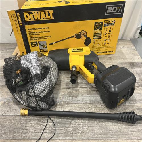 AS-IS Dewalt 20V 550 PSI  1 GPM Cordless Power Cleaner W/ 4 Nozzles Tool-Only DCPW550B