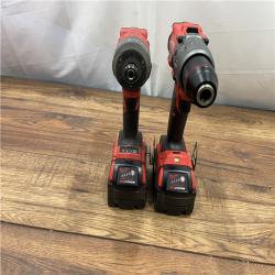 AS-IS MILWAUKEE M18 FUEL 18V Lithium-Ion Brushless Cordless Hammer Drill and Impact Driver Combo Kit (2-Tool)