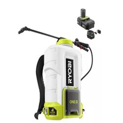 NEW! - RYOBI ONE+ 18V Cordless Battery 4 Gal. Backpack Chemical Sprayer with 2.0 Ah Battery and Charger