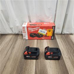 AS IS M18 18-Volt Lithium-Ion XC Starter Kit with Two 5.0Ah Batteries and Charger