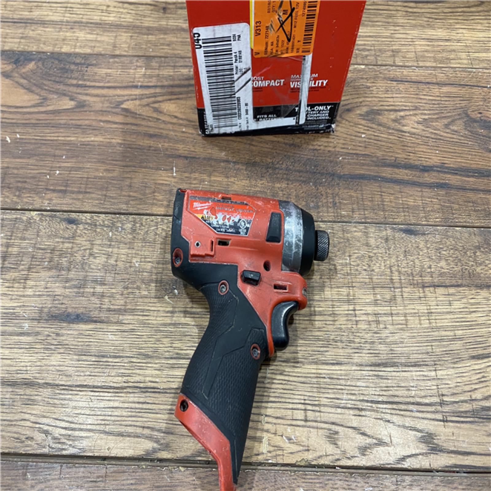 AS IS Milwaukee M12 FUEL 12 V 1/4 in. Cordless Brushless Impact Driver (Tool KIT battery & charge)