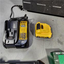 HOUSTON LOCATION - AS-IS DEWALT 12V MAX Lithium-Ion 100 Ft. Green Self-Leveling 3-Beam 360 Degree Laser Level with 2.0Ah Battery, Charger and Case