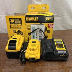 AS-ISDEWALT 20V MAX Lithium-Ion 6.0Ah and 4.0Ah Battery and Charger Starter Kit