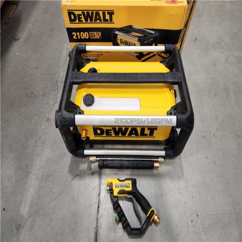 AS-IS DeWalt 2100 PSI 13 Amp Cold Water Electric Pressure Washer with Internal Equipment Storage