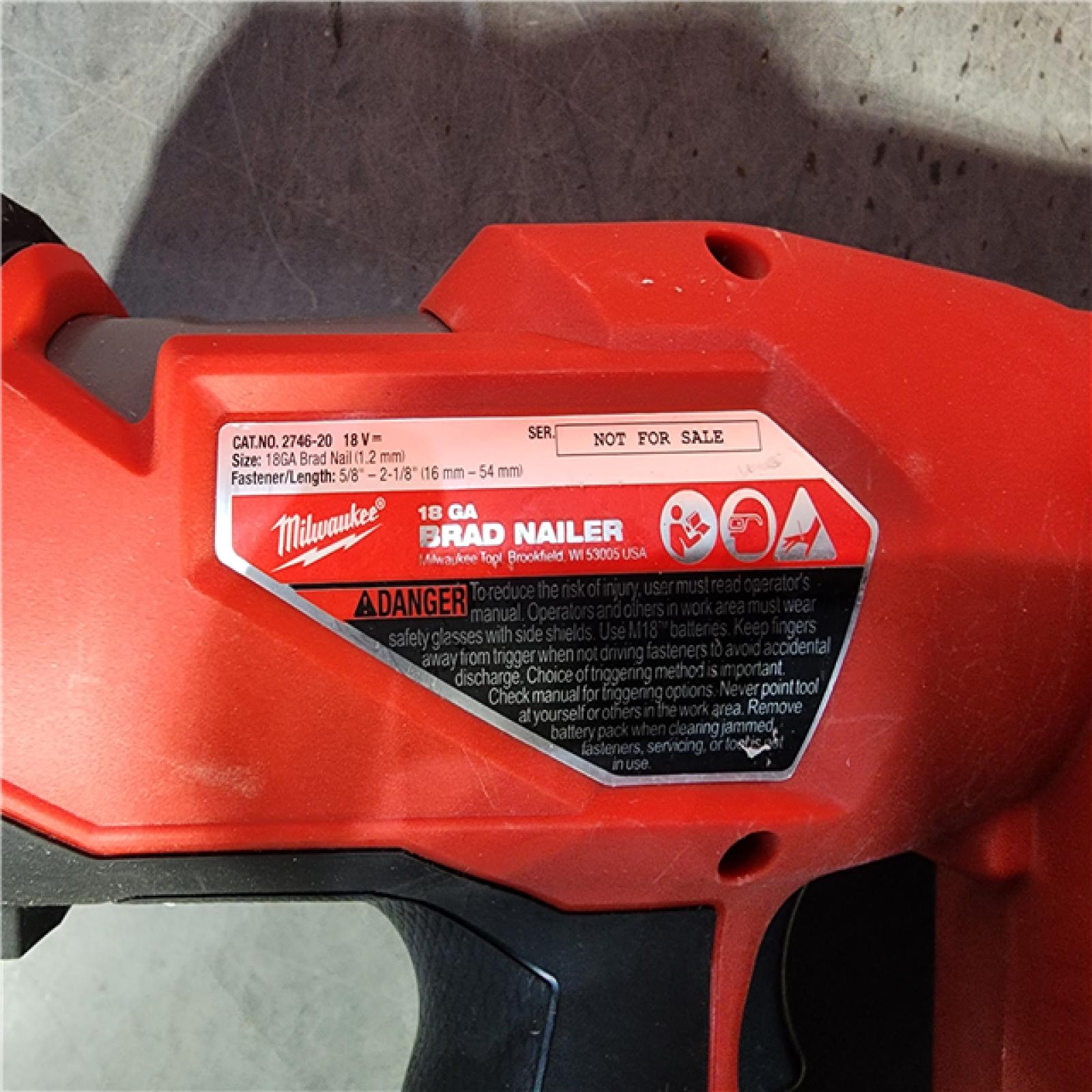 HOUSTON LOCATION - AS-IS Milwaukee M18 Fuel 18V Brushless 18-Gauge Brad Nailer 2746-20 (Bare Tool)