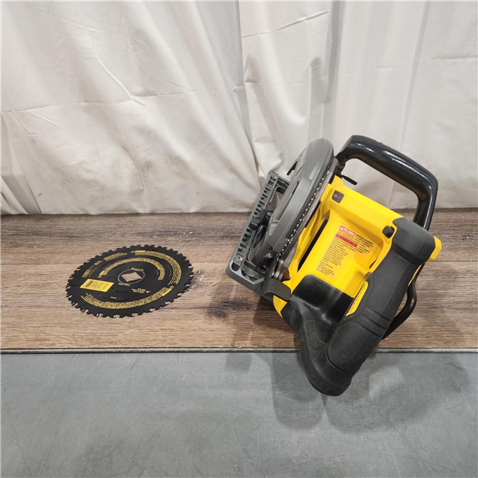 AS IS DEWALT FLEXVOLT 60V MAX Cordless Brushless 7-1/4 in. Wormdrive Style Circular Saw (Tool Only)