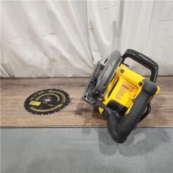 AS IS DEWALT FLEXVOLT 60V MAX Cordless Brushless 7-1/4 in. Wormdrive Style Circular Saw (Tool Only)