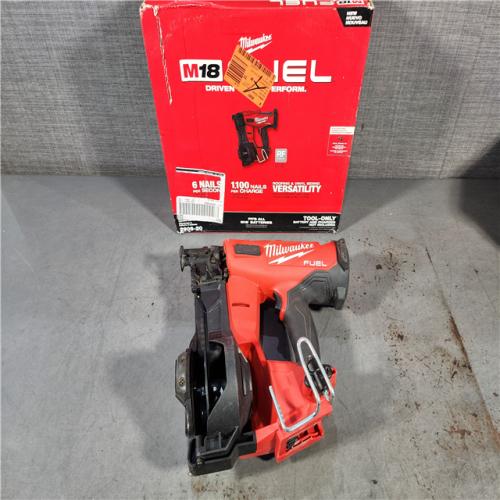 HOUSTON LOCATION - AS-IS M18 FUEL 18-Volt Lithium-Ion Brushless Cordless Coil Roofing Nailer (Tool Only)