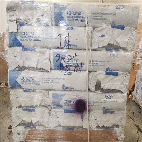 Phoenix Location Pallet of 21 Bags of ECOFILL WX Blown In Insulation