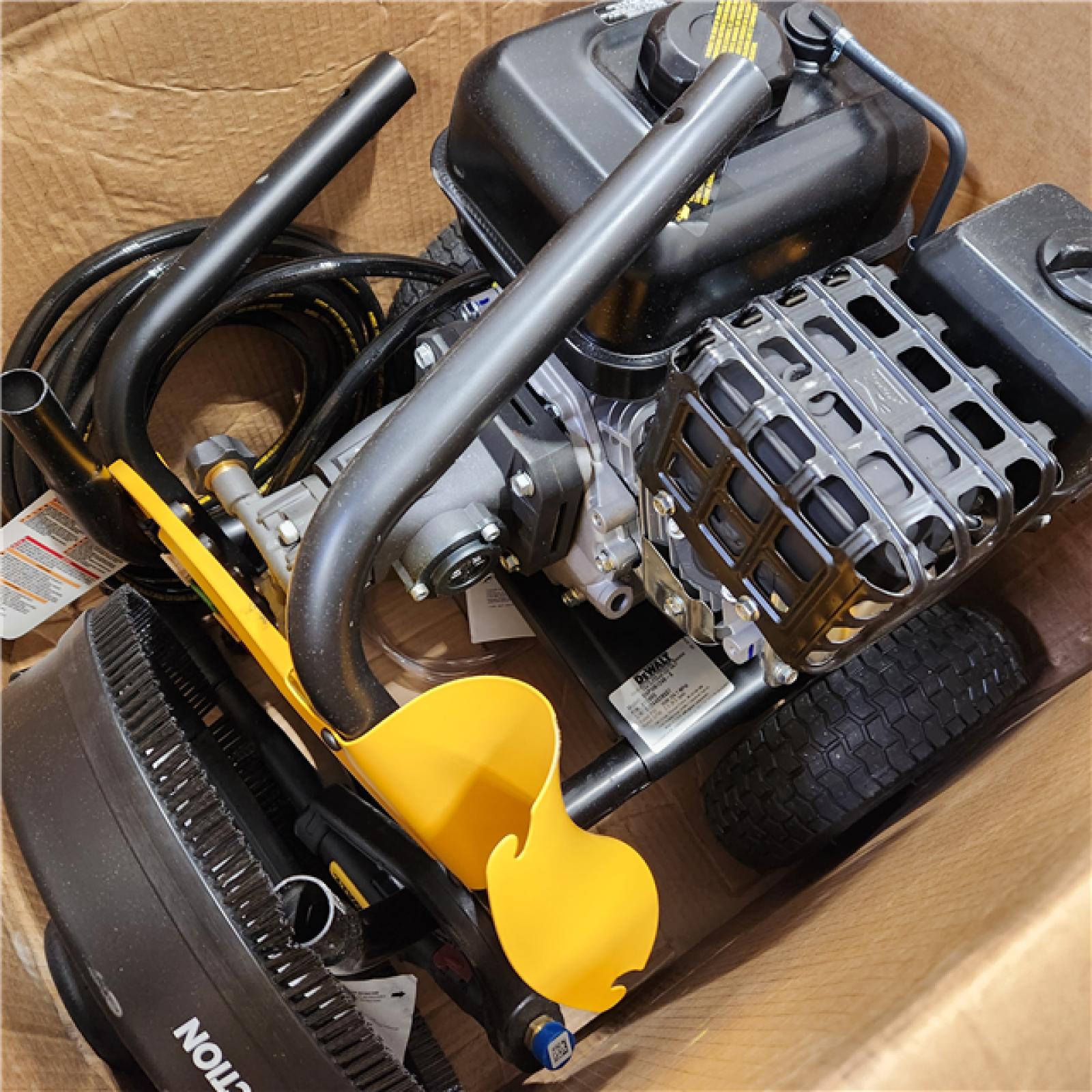 DALLAS LOCATION - AS-IS DEWALT 3500 PSI 2.5 GPM Cold Water Gas Pressure Washer with DeWalt 208cc Engine and Surface Cleaner