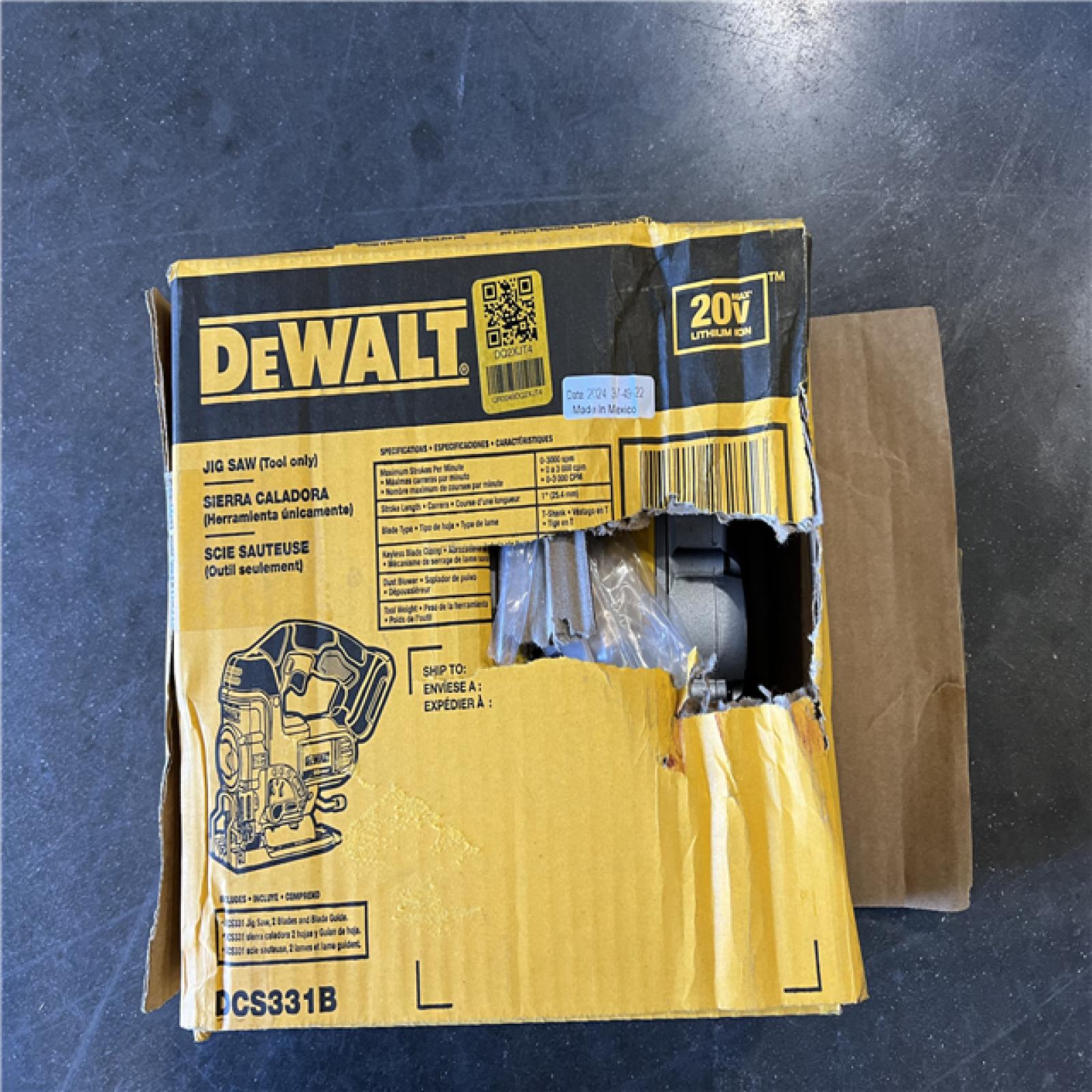 DEWALT 20V MAX Cordless Jig Saw (Tool Only)