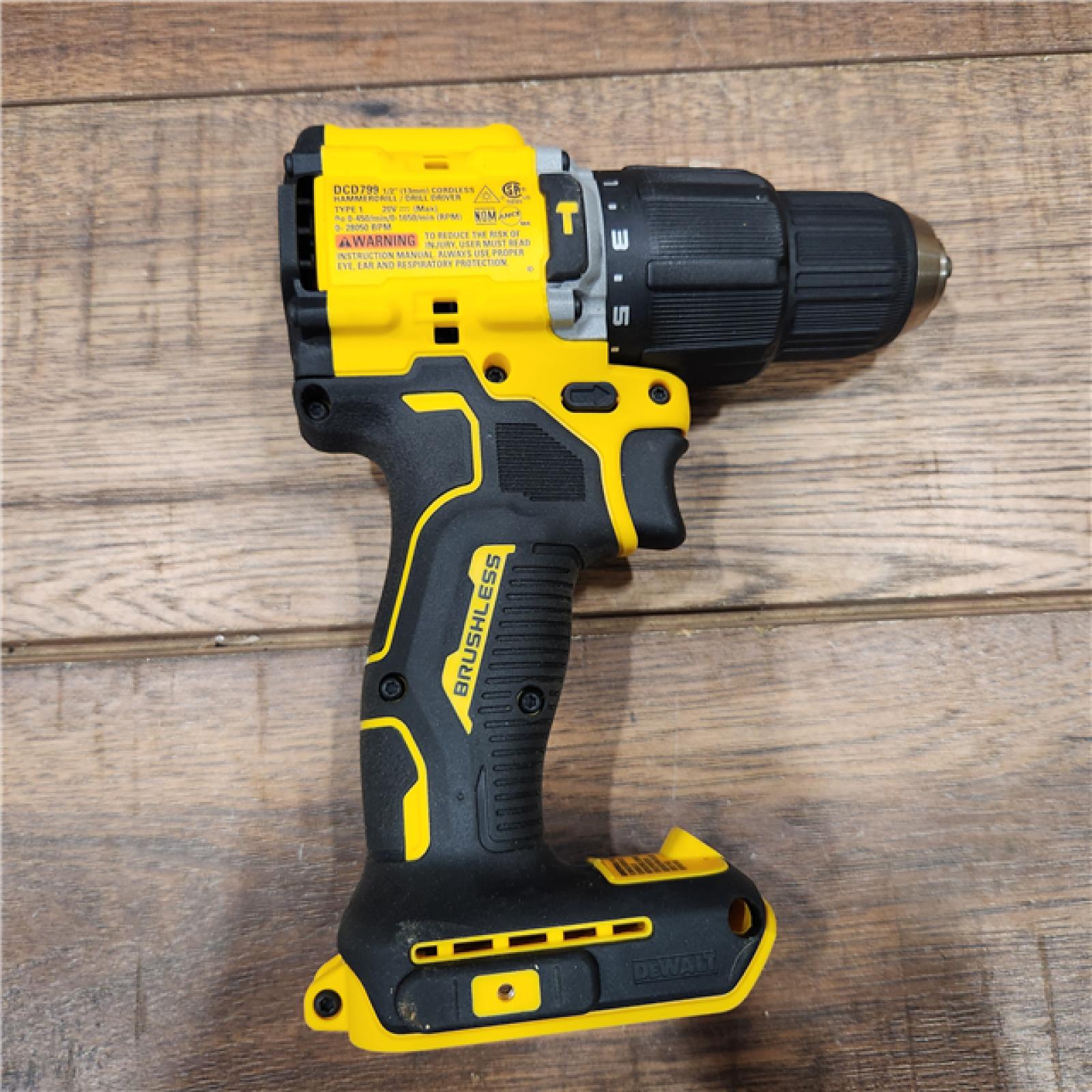 AS-IS ATOMIC 20-Volt Lithium-Ion Cordless 1/2 in. Compact Hammer Drill with 3.0Ah Battery, Charger and Bag