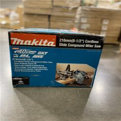 NEW! - Makita 40V Max XGT Brushless Cordless 8-1/2 in. Dual-Bevel Sliding Compound Miter Saw, AWS Capable (Tool Only)