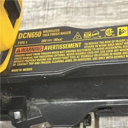 AS-IS DEWALT 20V MAX XR 15 Ga. Cordless 34 Deg Nailer 20 V