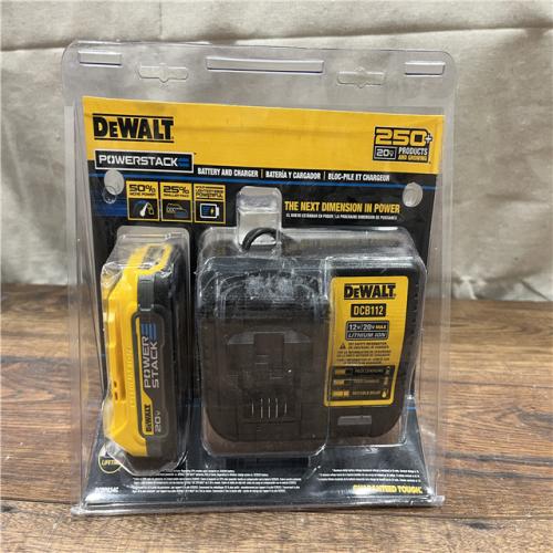 NEW - DEWALT DCBP034C 20V MAX Starter Kit with PowerStack Lithium-Ion Compact Battery and Charger