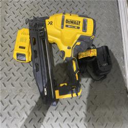 Houston location AS-IS DeWalt DCN660D1 20V 16 Gauge Cordless Angled Finish Nailer Kit W/ 2Ah Battery