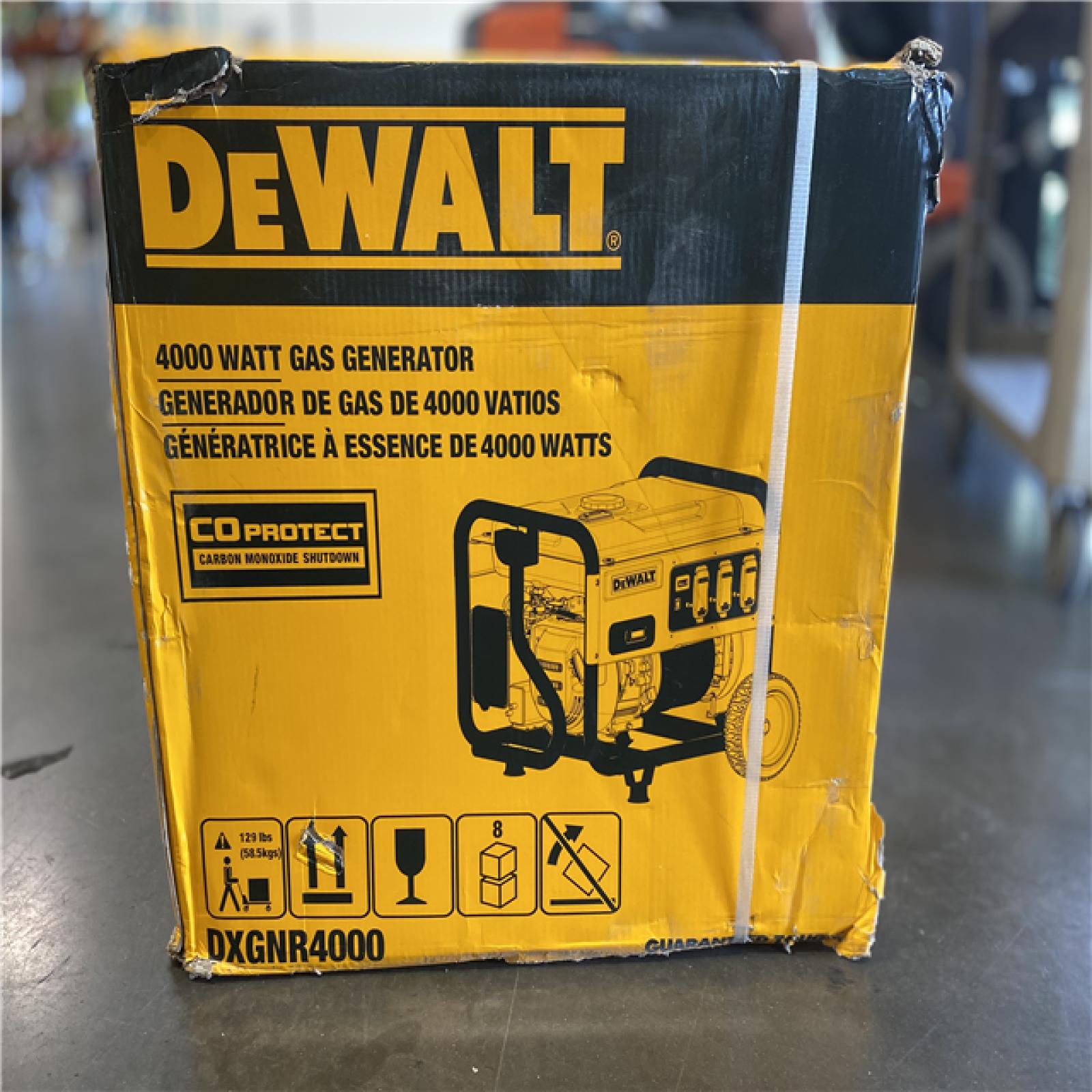 DALLAS LOCATION - DEWALT 4000-Watt Manual Start Gas-Powered Portable Generator with Premium Engine, Covered Outlets and CO Protect