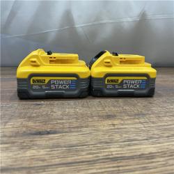 AS-IS DEWALT POWERSTACK 20V Lithium-Ion 5.0Ah Battery Pack (2 Pack)