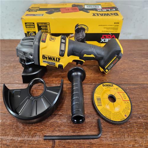AS-IS DeWalt 60V MAX FLEXVOLT Cordless Brushless 4.5 in. - 6 in. Small Angle Grinder with Kickback Brake (Tool Only)