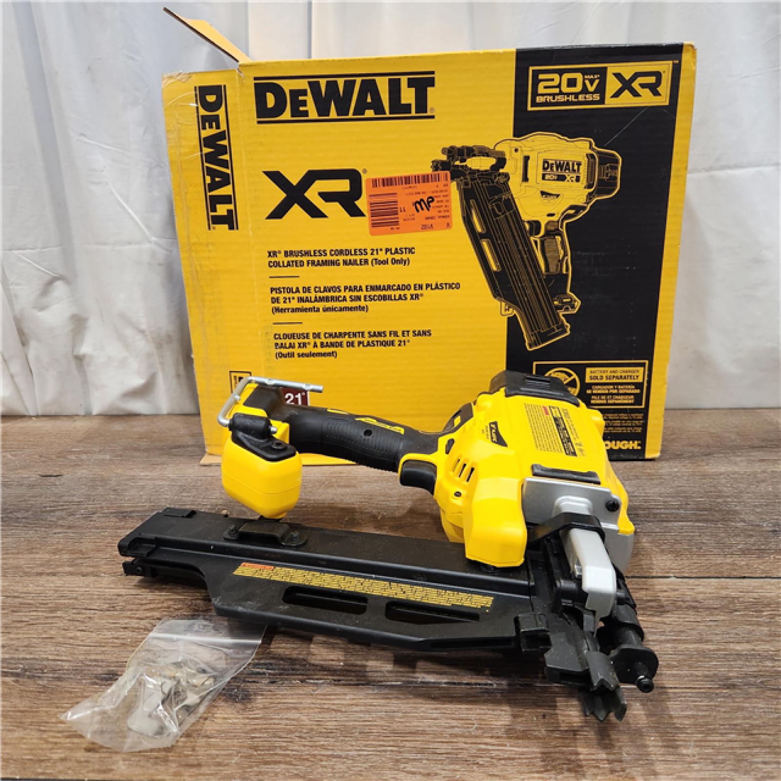 AS IS DEWALT 20-Volt 21Â° Cordless Framing Nailer (Tool-Only)