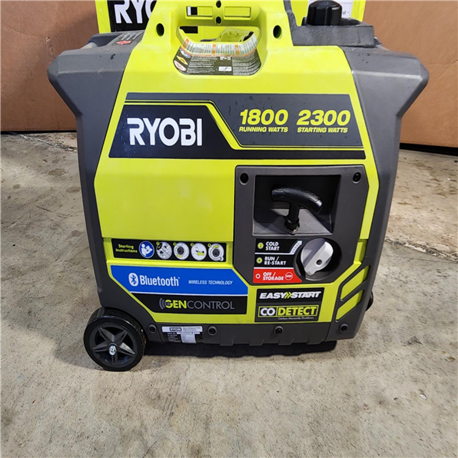 HOUSTON LOCATION - AS-IS 2,300-Watt Recoil Start Bluetooth Super Quiet Gasoline Powered Digital Inverter Generator with CO Shutdown Sensor