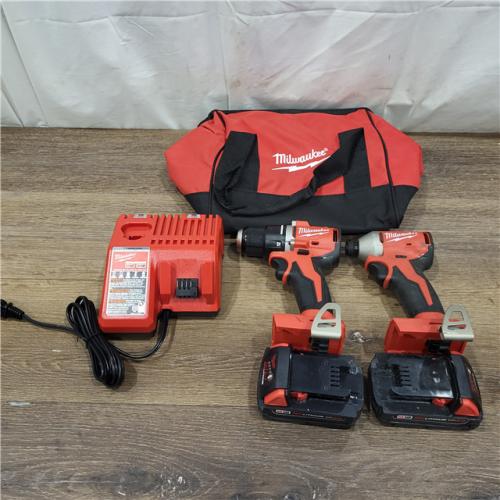 AS-IS Milwaukee M18 Compact Brushless 2-Tool Combo Kit