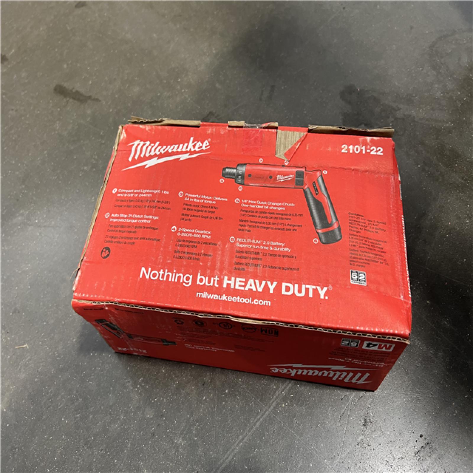 NEW!  Milwaukee 2101-22 M4 1/4 in. Hex Screwdriver Kit