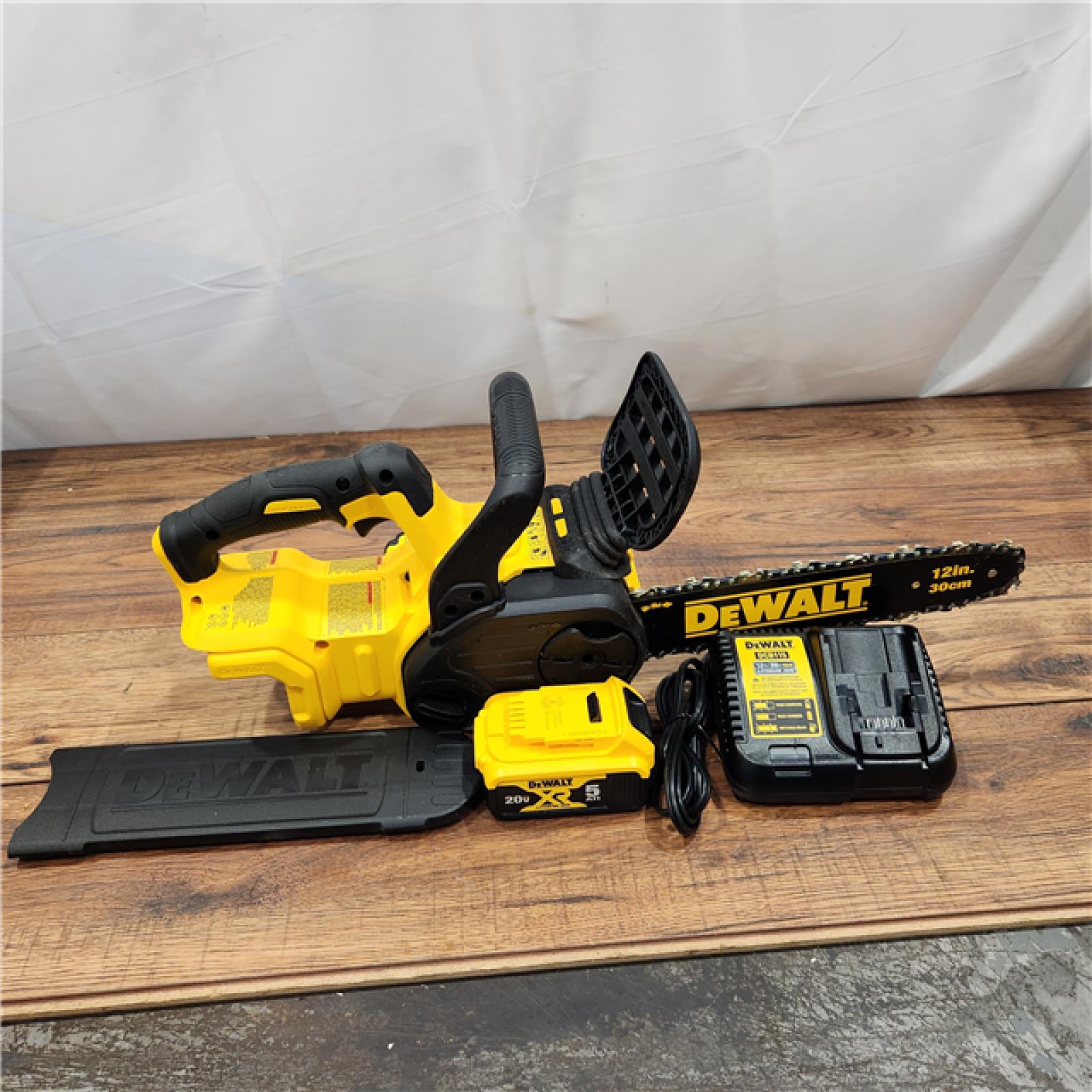 AS-IS Dewalt 7605686 12 in. 20V Battery Powered Chainsaw