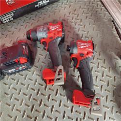 HOUSTON LOCATION - AS-IS M18 FUEL 18V Lithium-Ion Brushless Cordless Hammer Drill and Impact Driver Combo Kit (2-Tool) with 2 Batteries