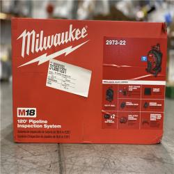 NEW! - Milwaukee M18 18-Volt Lithium-Ion Cordless 120 ft. Pipeline Inspection System Image Reel Kit with Batteries and Charger