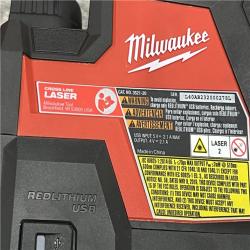 AS-IS MILWAUKEE 100 Ft. REDLITHIUM Lithium-Ion USB Green Rechargeable Cross Line Laser Level with Charger