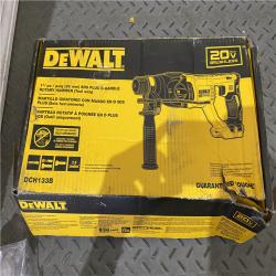 Houston location AS-IS DEWALT 20V MAX Cordless Brushless 1 in. SDS Plus D-Handle Concrete and Masonry Rotary Hammer (Tool Only)