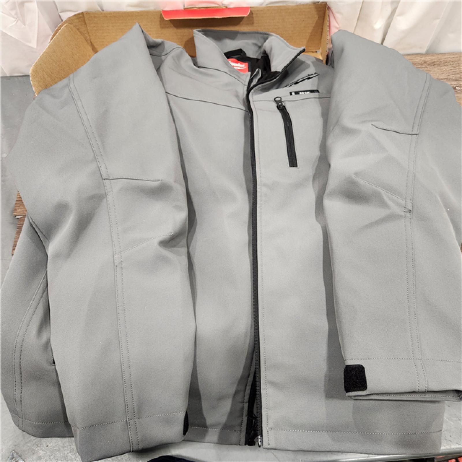 AS-IS Heated Jacket,Men's,Polyester,Gray,XL