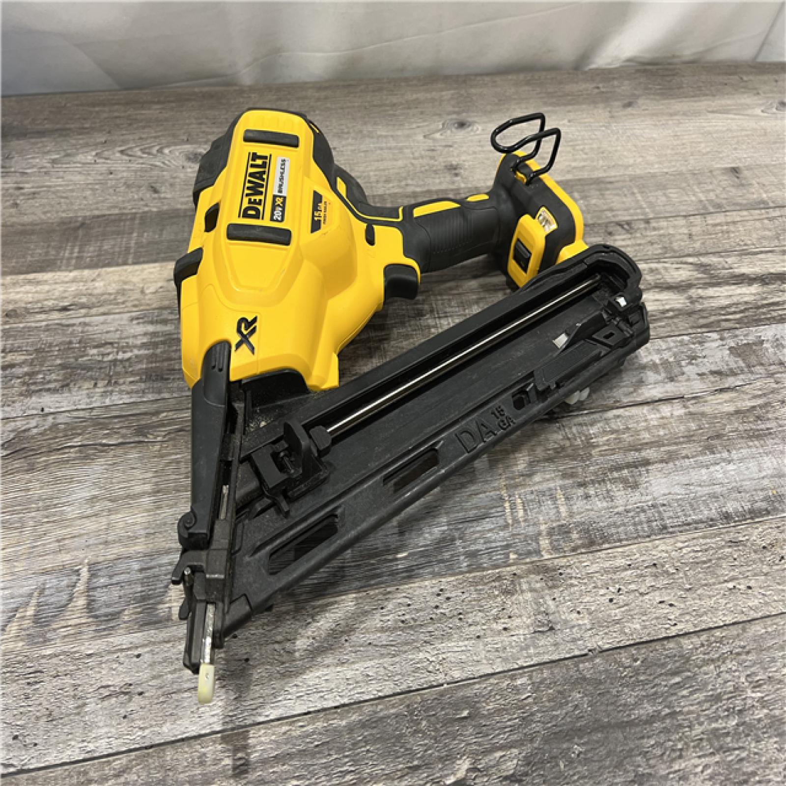 AS-IS DEWALT  Cordless 20V MAX XR Angled Finish Nailer (Tool Only)