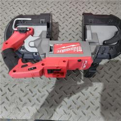 Houston location AS-IS MILWAUKEE M18 FUEL 18V Lithium-Ion Brushless Cordless Deep Cut Band Saw (Tool-Only)