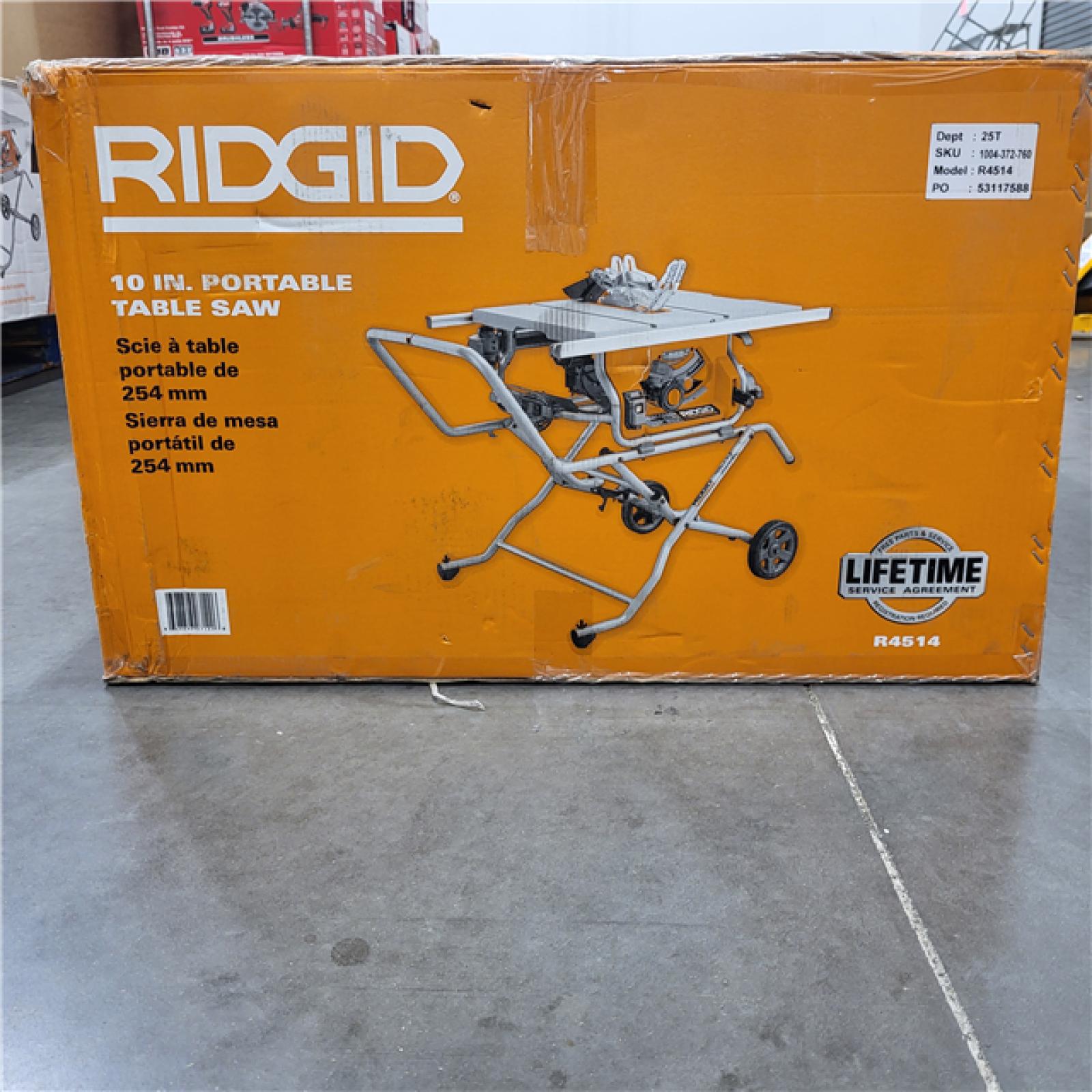 NEW! 15 Amp 10 in. Portable Corded Pro Jobsite Table Saw with Stand