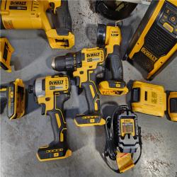 HOUSTON LOCATION - AS-IS DEWALT 20-Volt Max Lithium-Ion 9-Tool Cordless Combo Kit with Two 2.0 Ah Batteries, Charger and 2 Bags