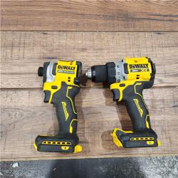 AS-IS DeWalt 20V MAX XR Cordless Drill/Driver, ATOMIC Impact Driver 2 Tool Combo Kit, (2) 2.0Ah Batteries, Charger, and Bag